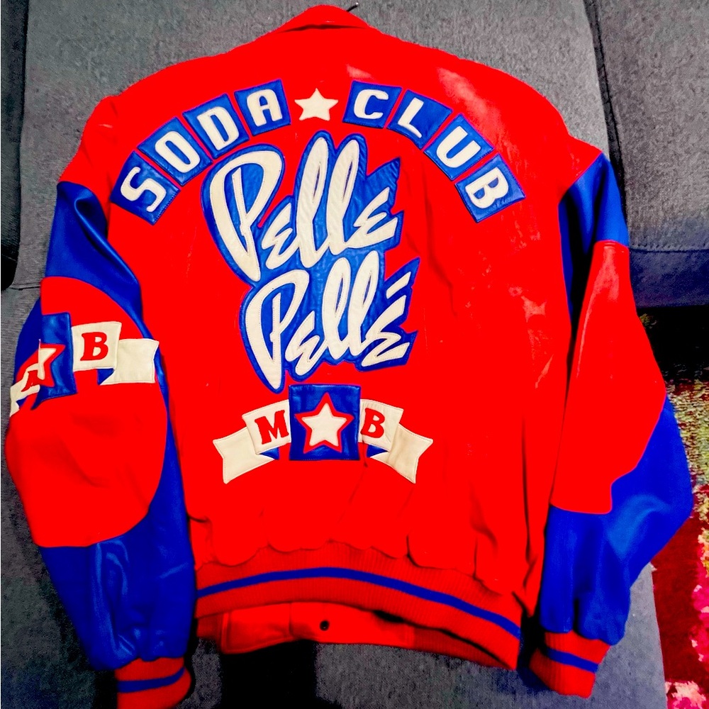 Marc Buchanan Pelle Pelle Soda Club Leather Jacket with Removable Mink Lining